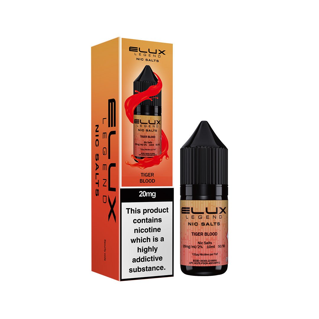 Tiger Blood Nic Salt E - Liquid by Elux Legend - Power Vape Shop