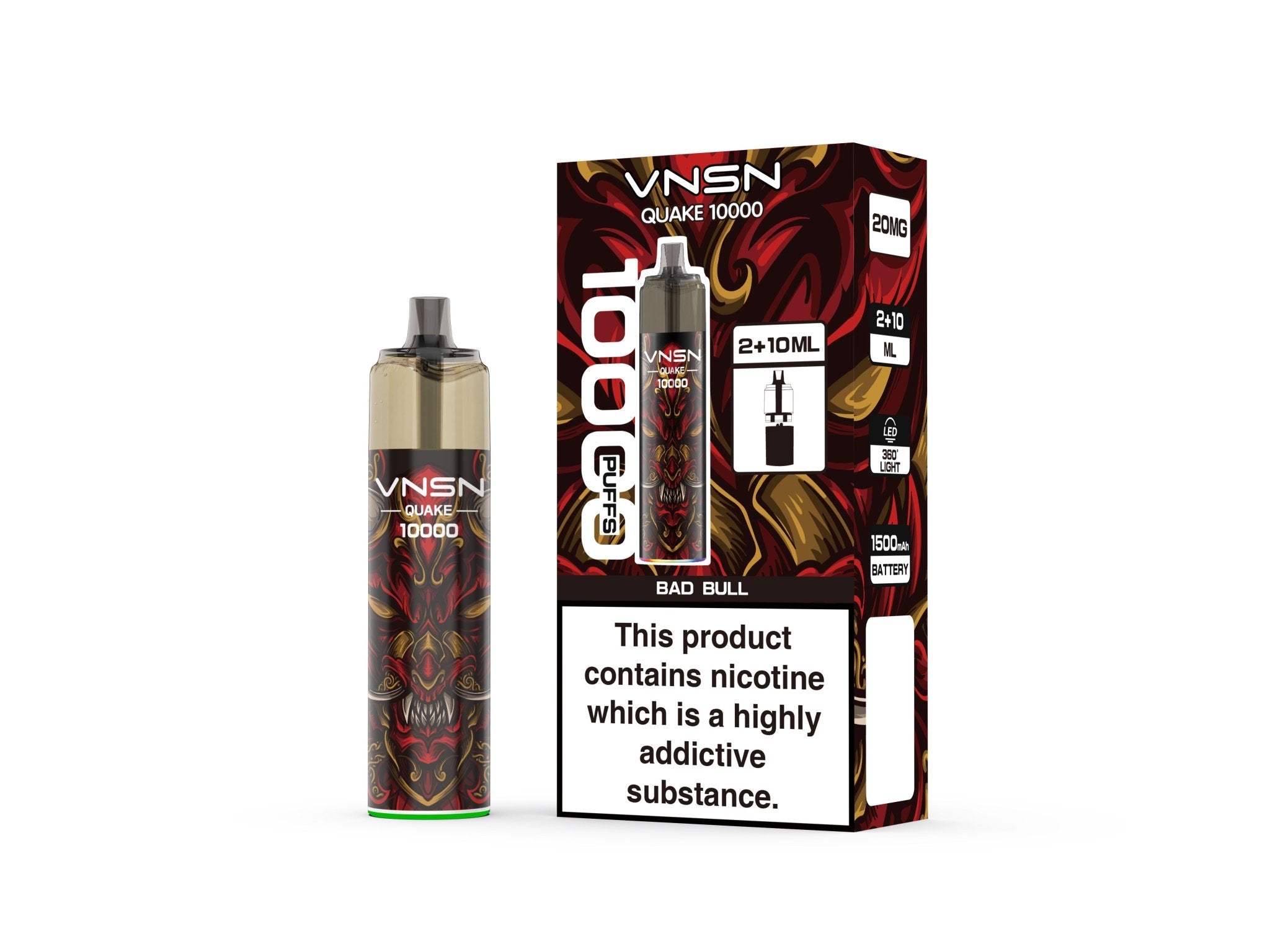 VNSN Quake 10000 Prefilled Vape - Power Vape Shop