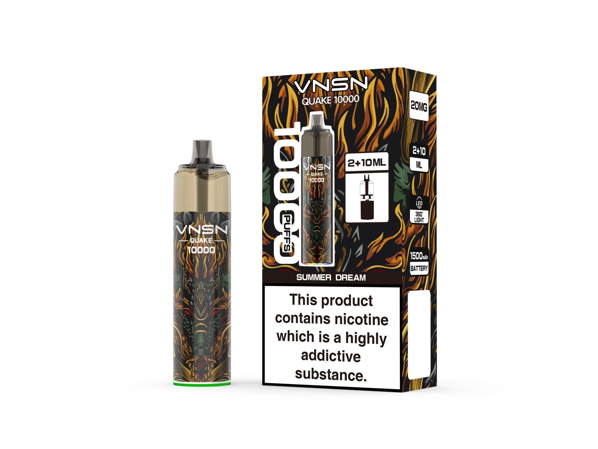 VNSN Quake 10000 Prefilled Vape - Power Vape Shop