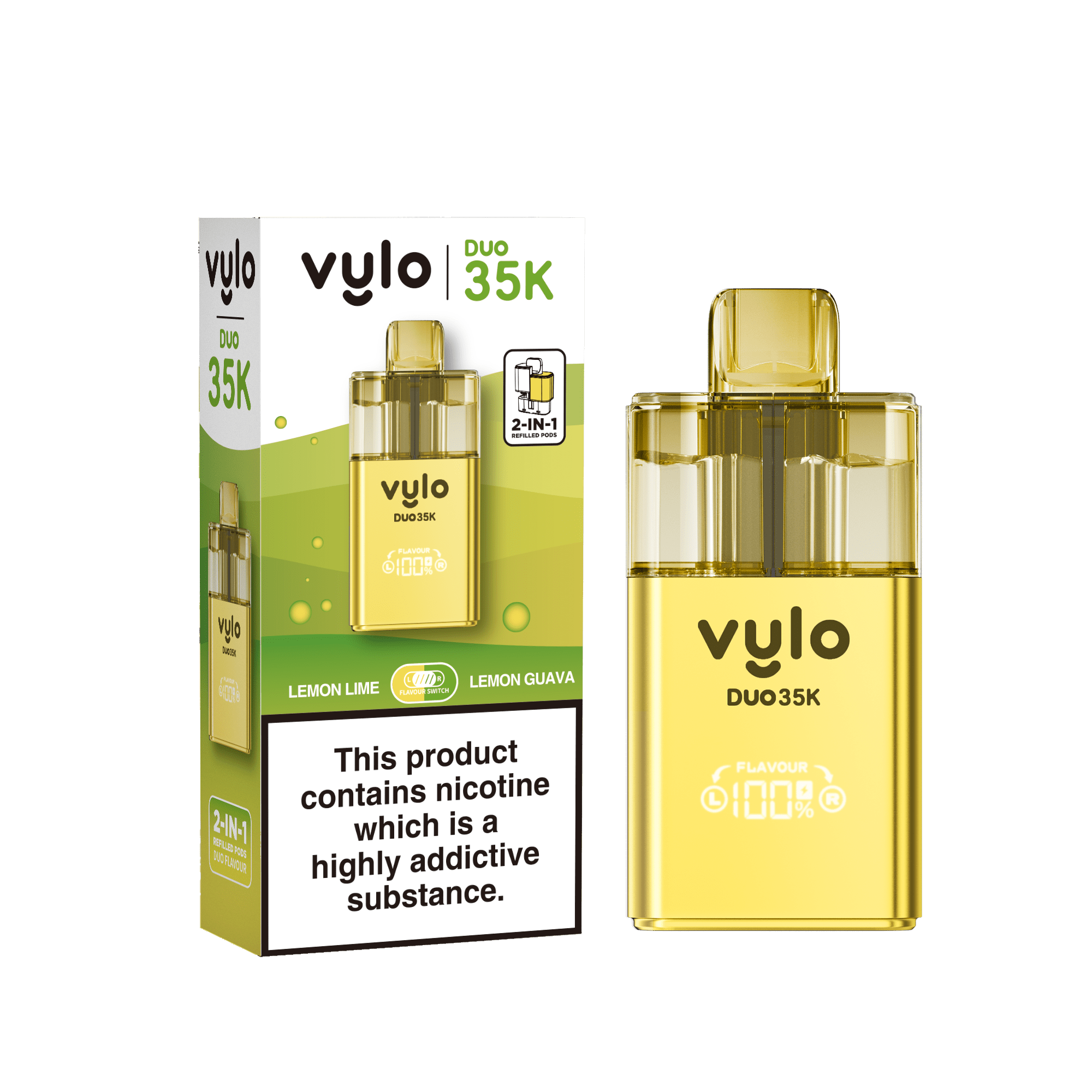 Vylo Duo 35k Prefilled 2 in 1 Pod Vape - Power Vape Shop