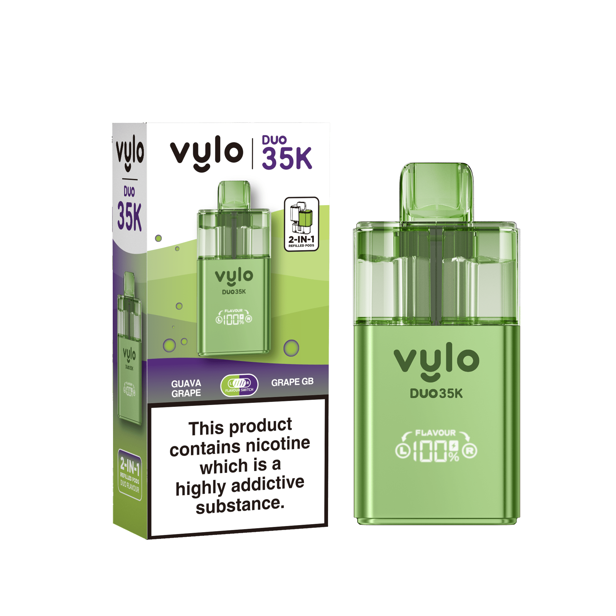 Vylo Duo 35k Prefilled 2 in 1 Pod Vape - Power Vape Shop