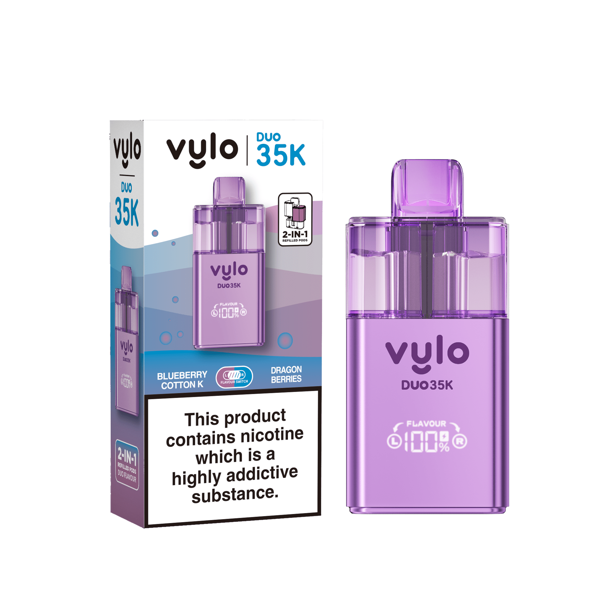 Vylo Duo 35k Prefilled 2 in 1 Pod Vape - Power Vape Shop