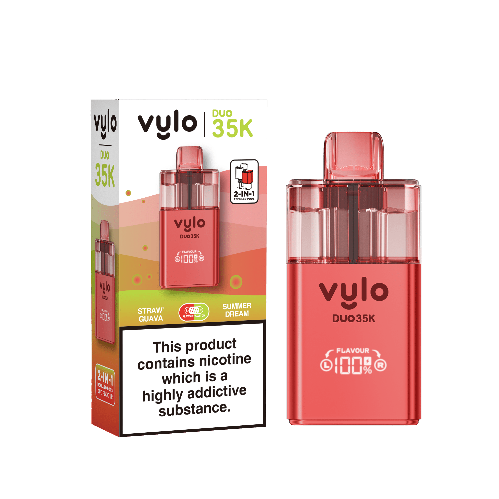 Vylo Duo 35k Prefilled 2 in 1 Pod Vape - Power Vape Shop