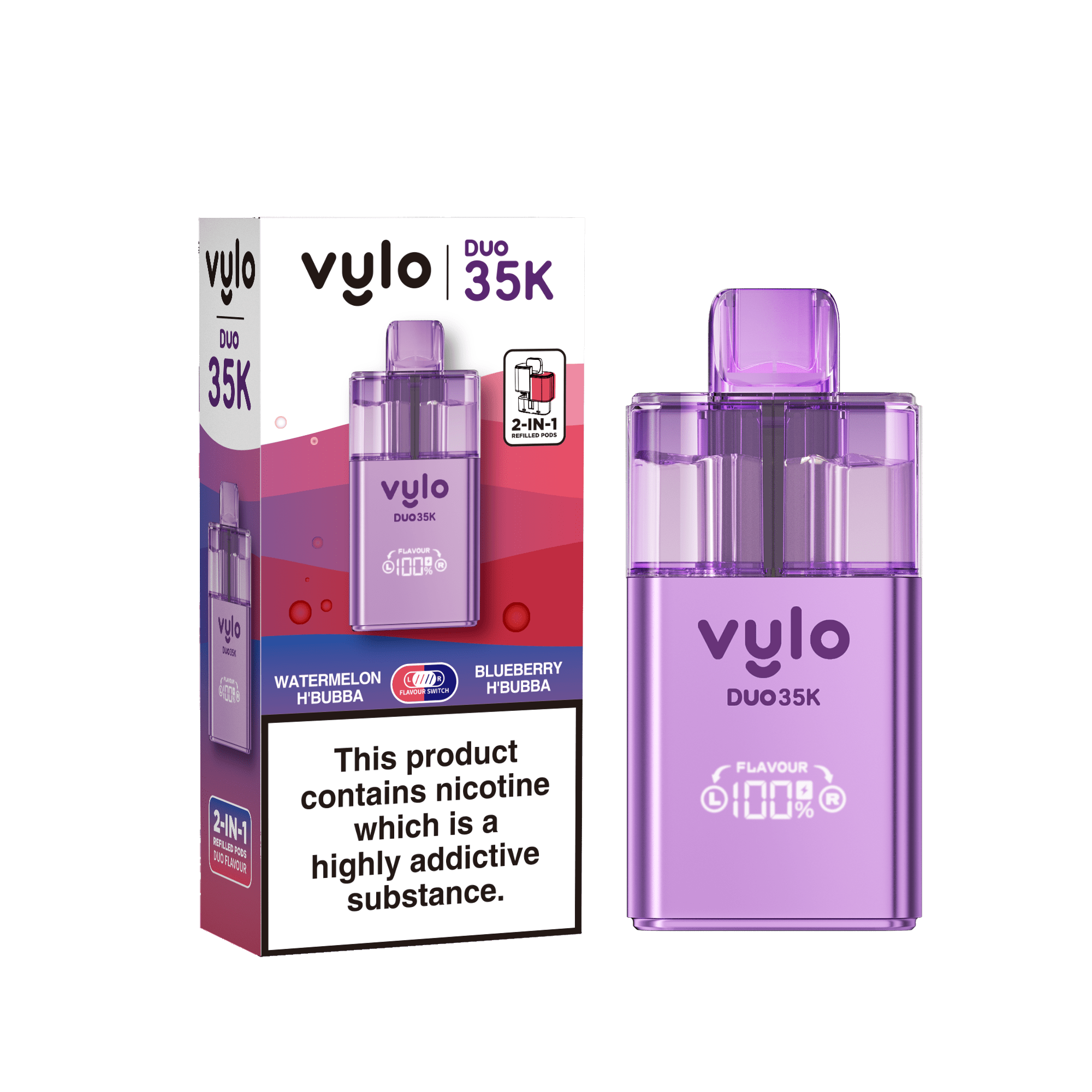 Vylo Duo 35k Prefilled 2 in 1 Pod Vape - Power Vape Shop
