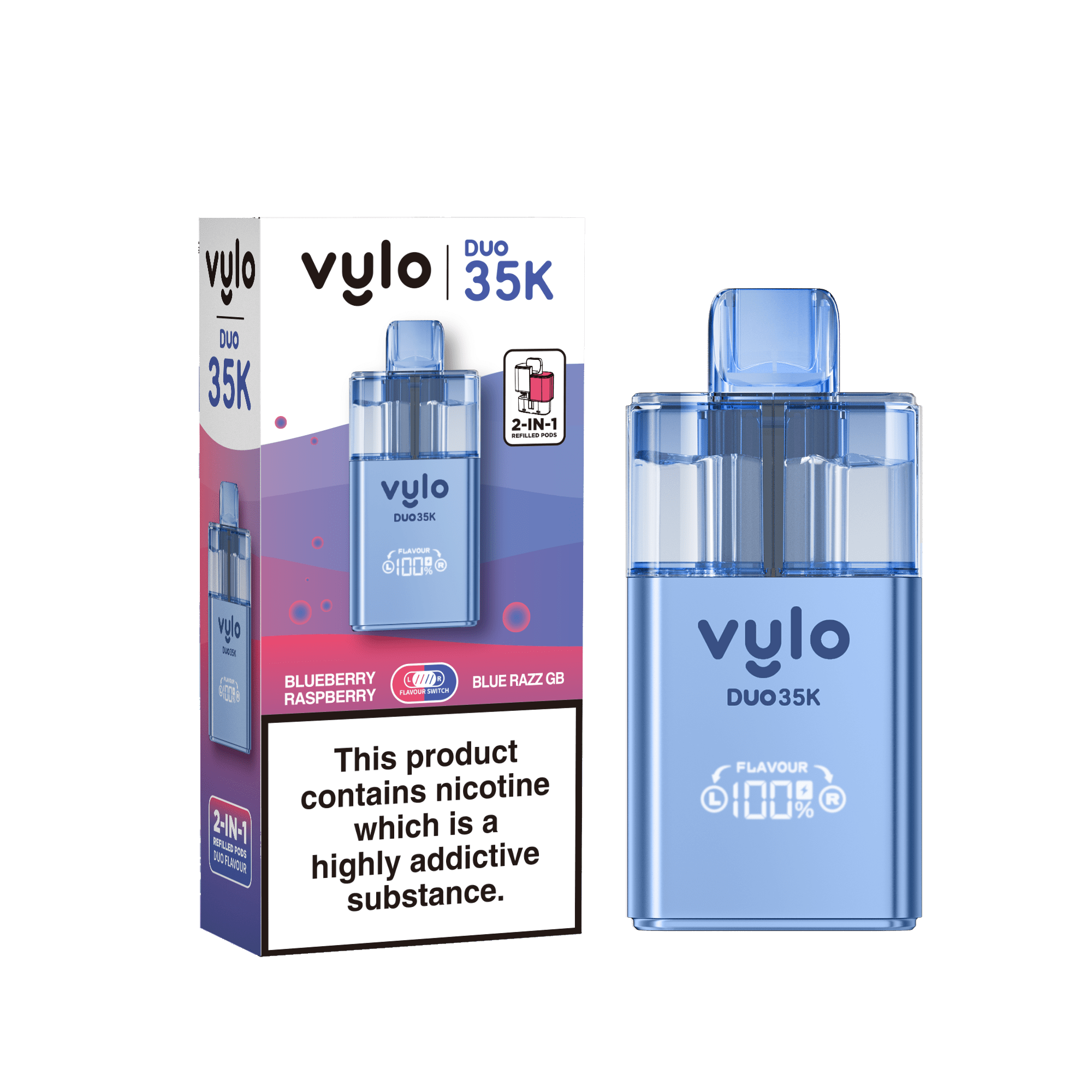 Vylo Duo 35k Prefilled 2 in 1 Pod Vape - Power Vape Shop