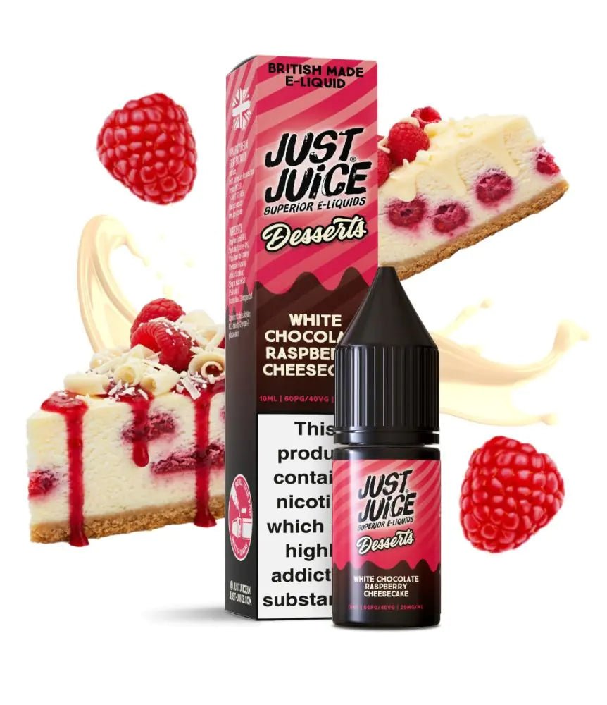 White Chocolate Raspberry Cheesecake Nic Salt by Just Juice - Power Vape Shop