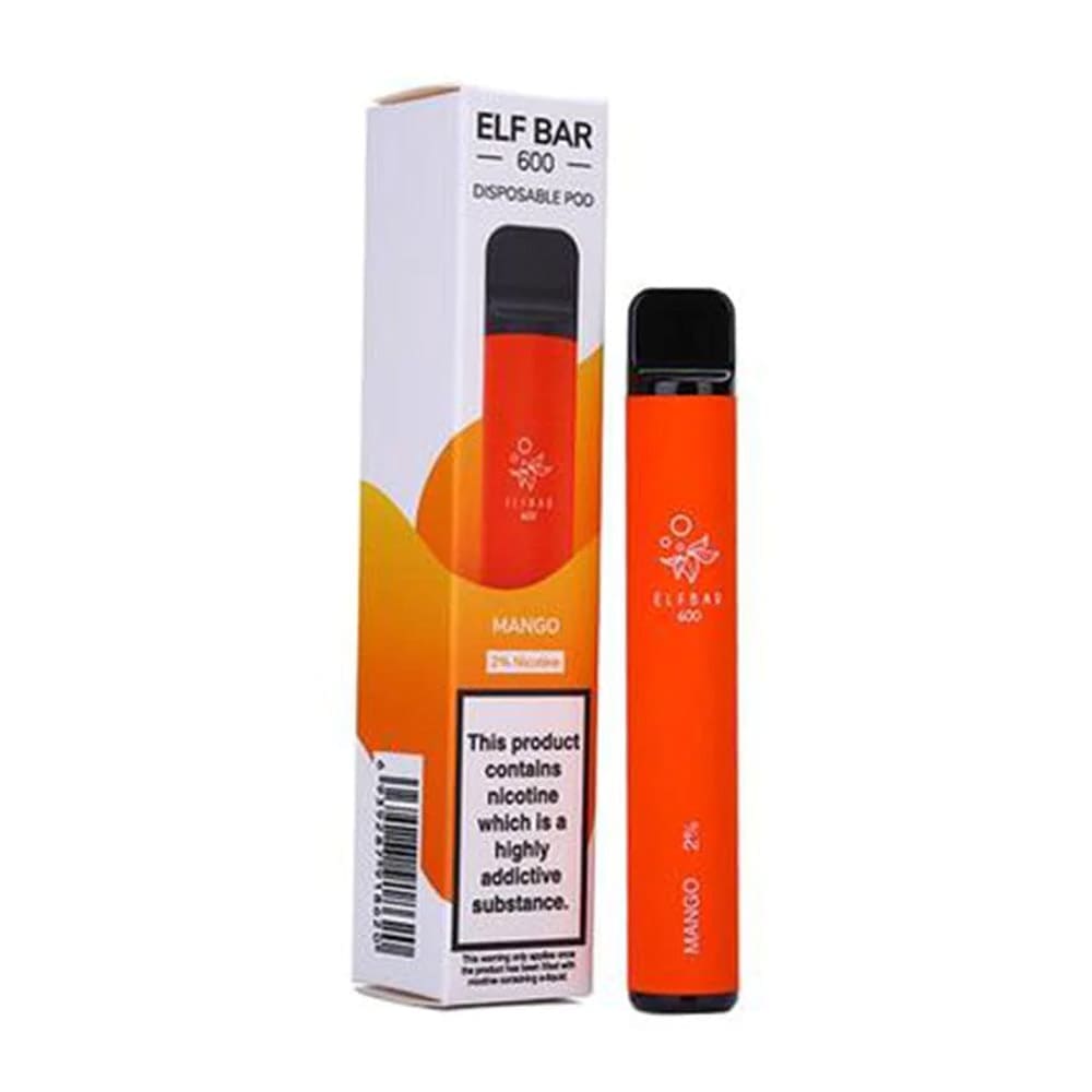 Elf Bar 600 Puffs Disposable Vape - Nicotine Free - Power Vape Shop