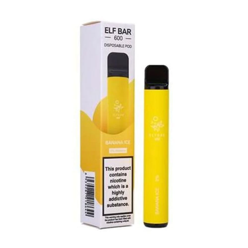 Elf Bar 600 Puffs Disposable Vape - Nicotine Free - Power Vape Shop