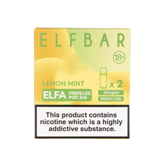 Elf Bar Elfa Pre - filled Replacement Pod (Pack Of 2) - Power Vape Shop