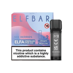 Elf Bar Elfa Pre - filled Replacement Pod (Pack Of 2) - Power Vape Shop