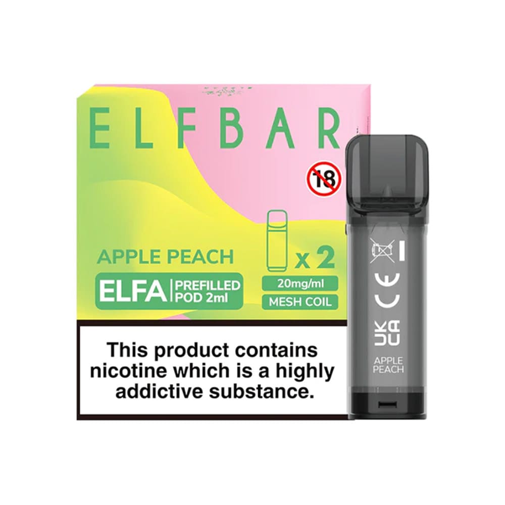 Elf Bar Elfa Pre-filled Replacement Pod (Pack Of 2) - Power Vape Shop