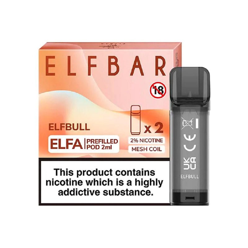 Elf Bar Elfa Pre-filled Replacement Pod (Pack Of 2) - Power Vape Shop