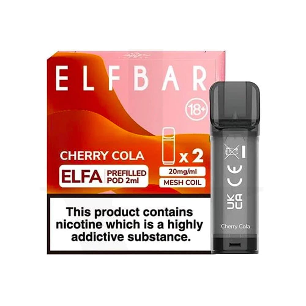 Elf Bar Elfa Pre-filled Replacement Pod (Pack Of 2) - Power Vape Shop