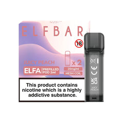 Elf Bar Elfa Pre - filled Replacement Pod (Pack Of 2) - Power Vape Shop
