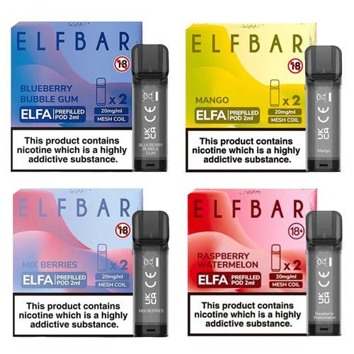 Elf Bar Elfa Pre - filled Replacement Pod (Pack Of 2) - Power Vape Shop