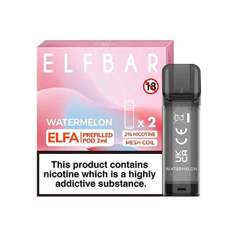 Elf Bar Elfa Pre-filled Replacement Pod (Pack Of 2) - Power Vape Shop