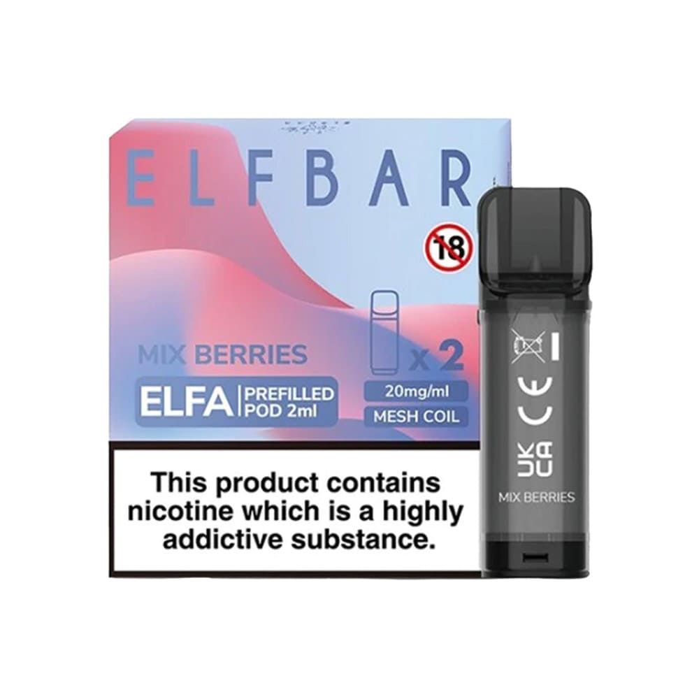 Elf Bar Elfa Pre-filled Replacement Pod (Pack Of 2) - Power Vape Shop