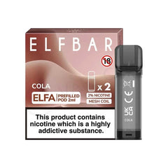 Elf Bar Elfa Pre-filled Replacement Pod (Pack Of 2) - Power Vape Shop