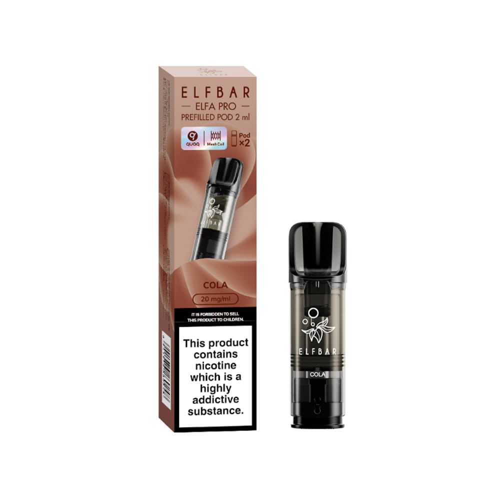 Elf Bar Elfa Pro Pre - Filled Replacement Pod (Pack Of 2) - Power Vape Shop