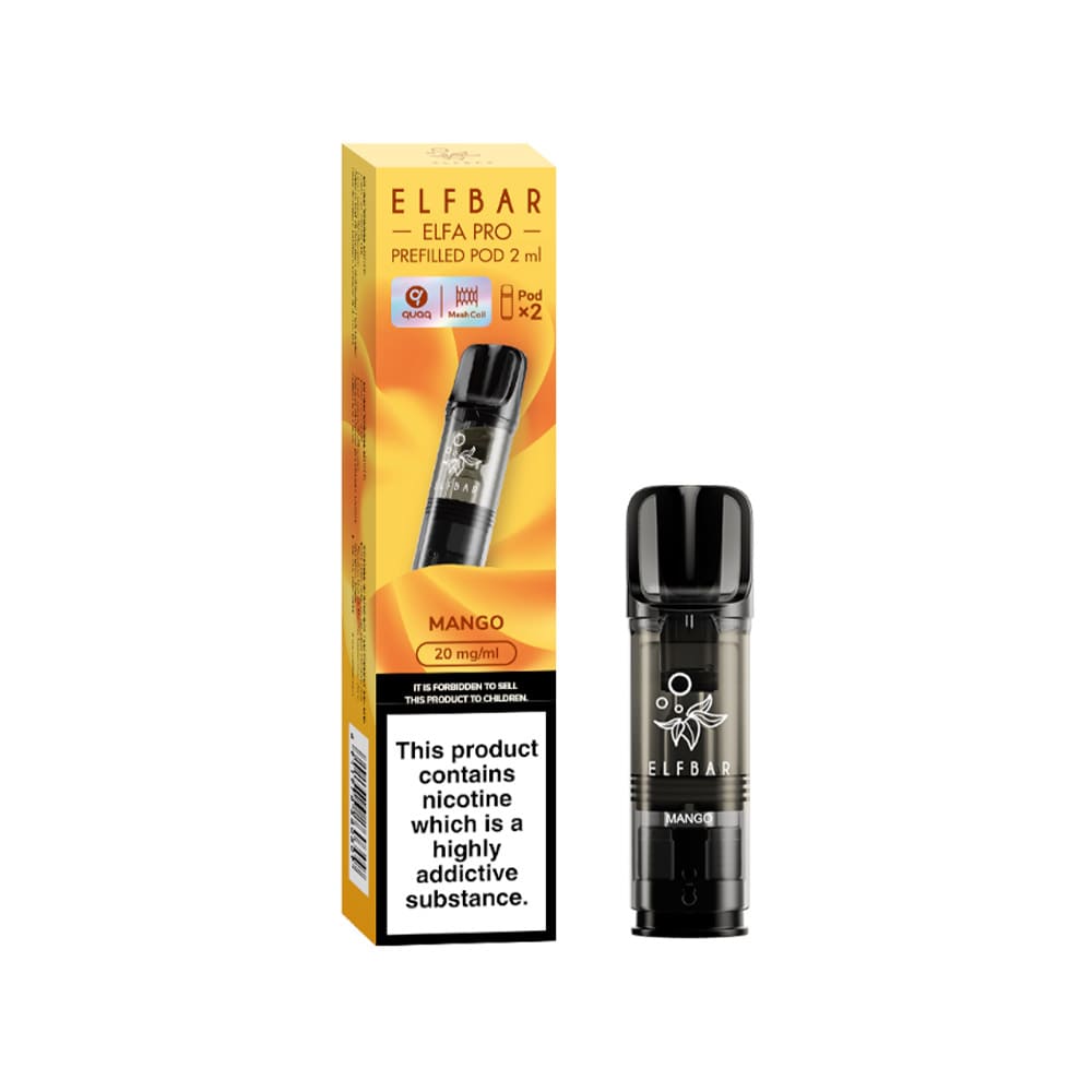 Elf Bar Elfa Pro Pre - Filled Replacement Pod (Pack Of 2) - Power Vape Shop