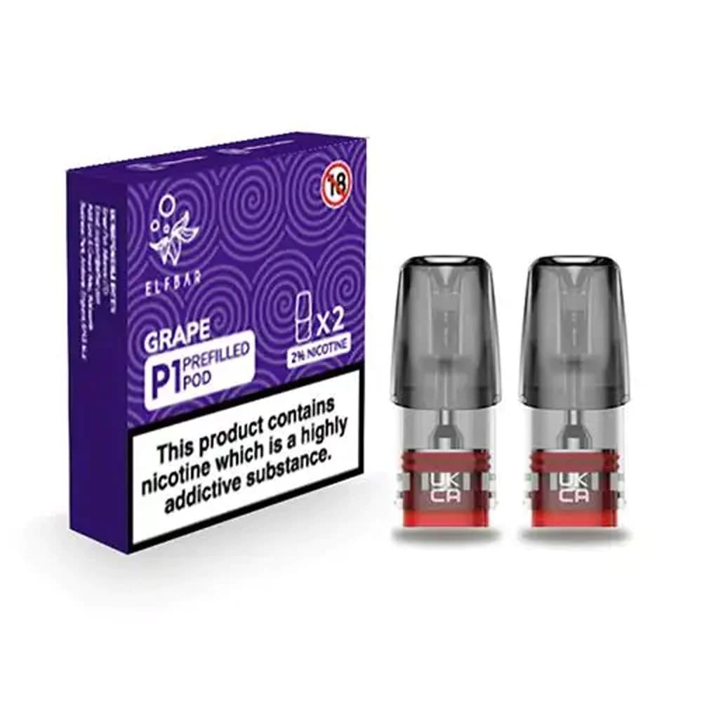 Elf Bar P1 Prefilled E Liquid Pod (Pack Of 2) - Power Vape Shop