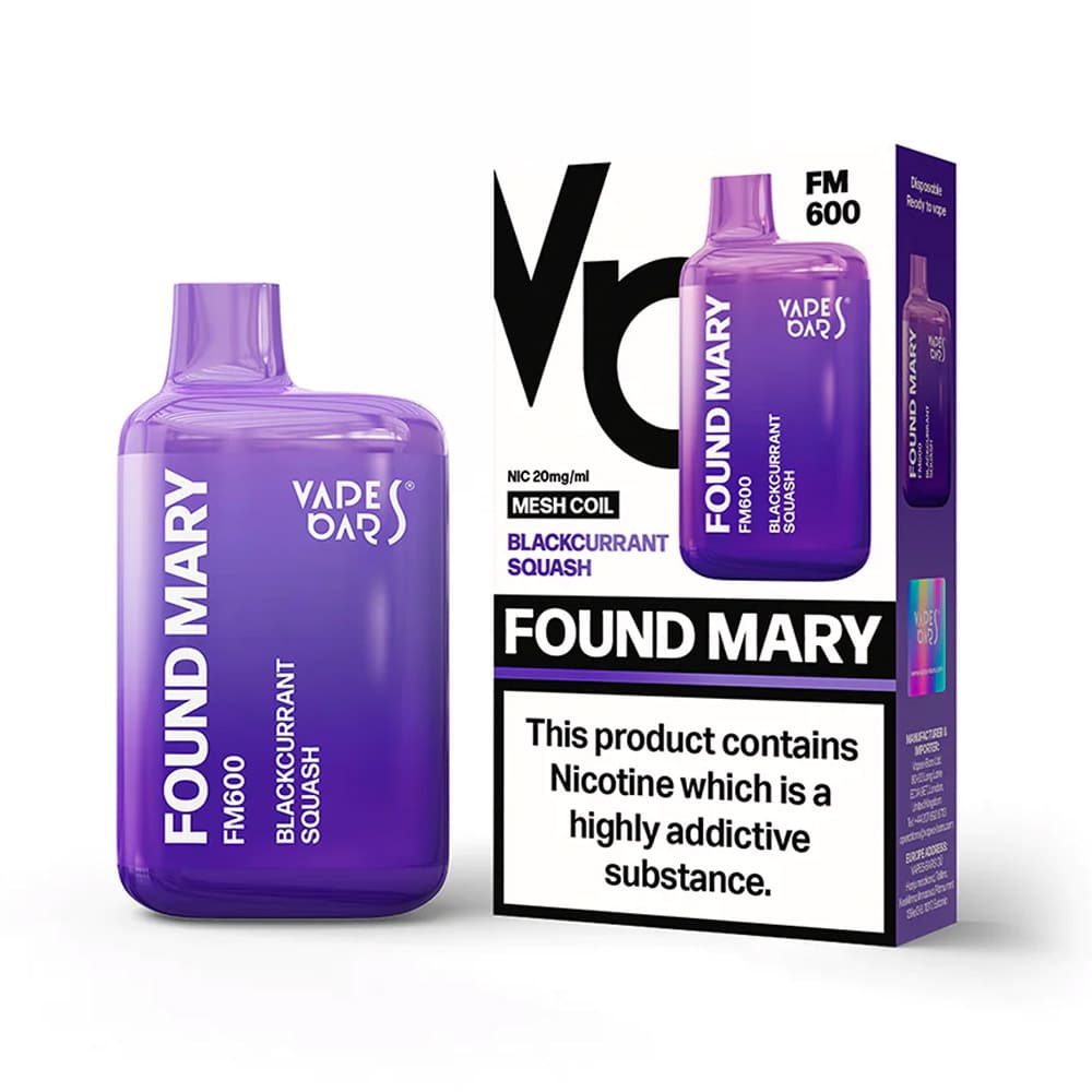 Found Mary 600 Puffs Disposable Vape - Power Vape Shop