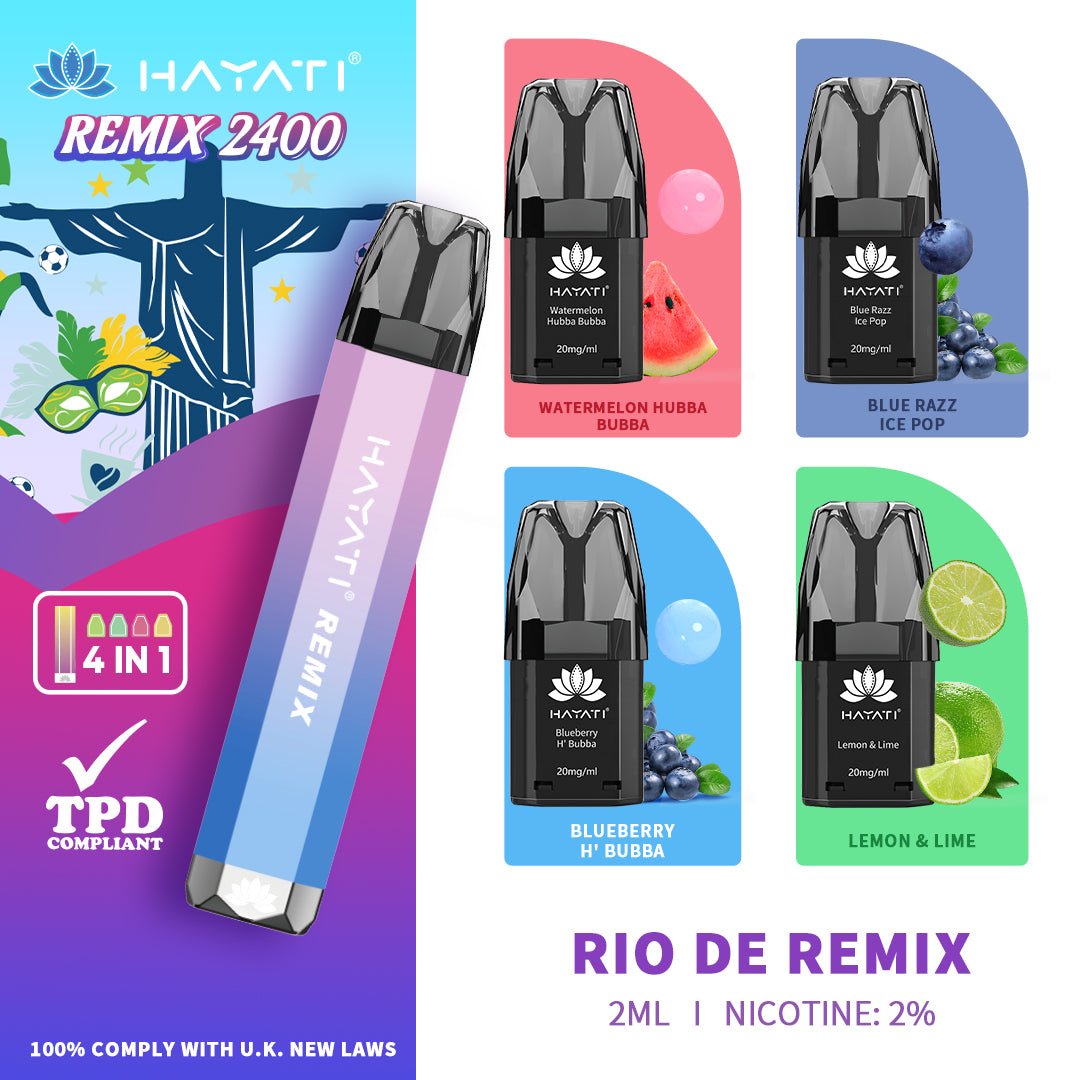 Hayati Remix Vape 2400 Puffs - Disposable Vape - Power Vape Shop