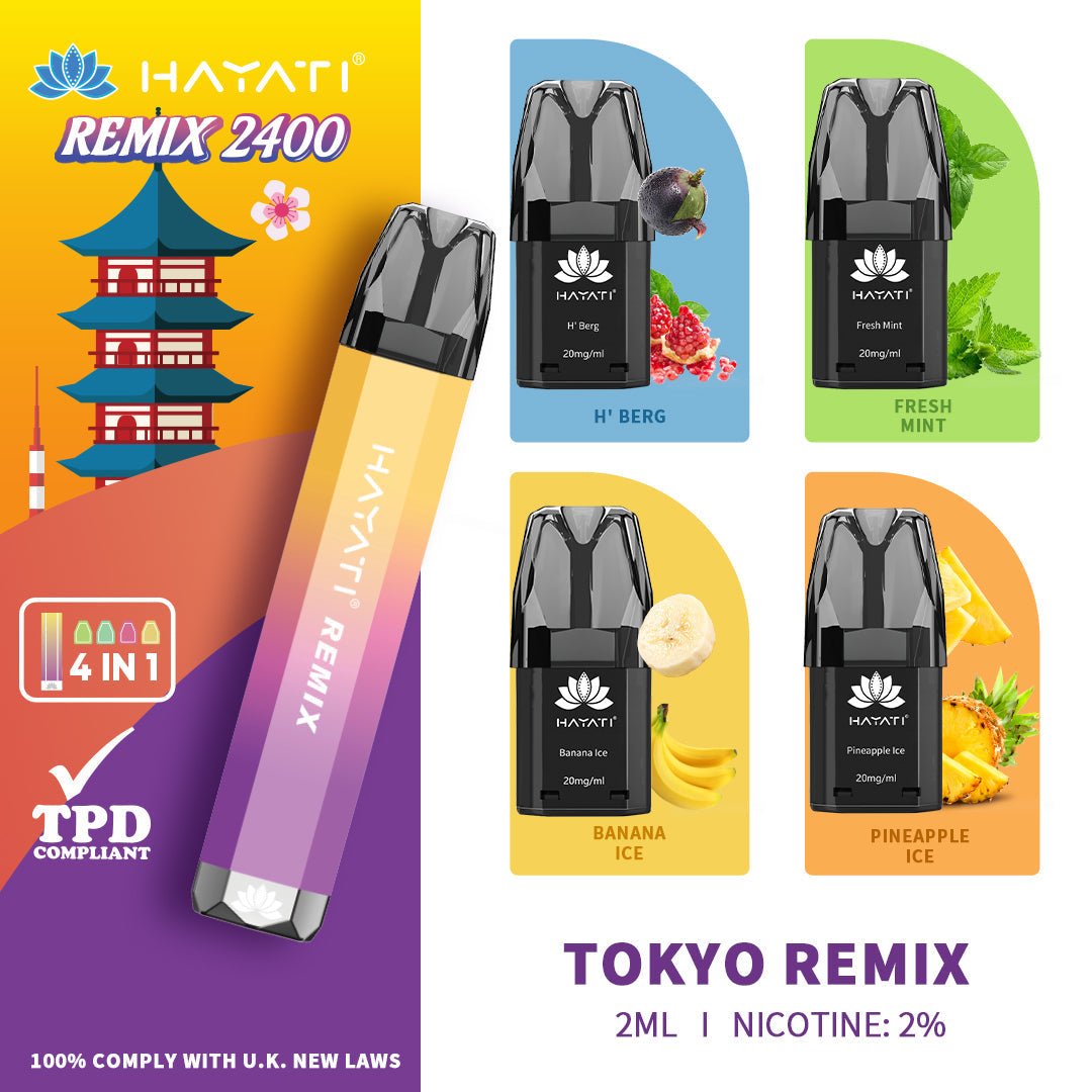 Hayati Remix Vape 2400 Puffs - Disposable Vape - Power Vape Shop