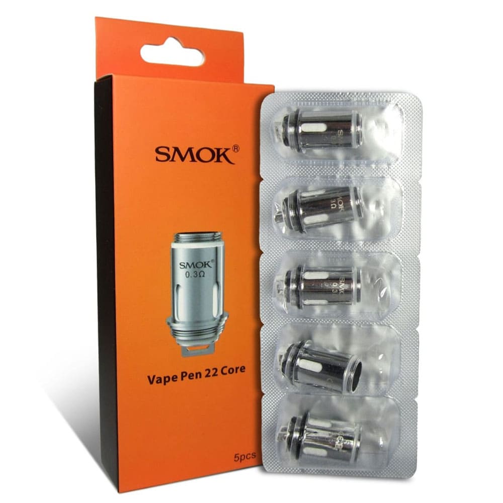 SMOK Vape Pen 22 Core Coils x 5 - Power Vape Shop