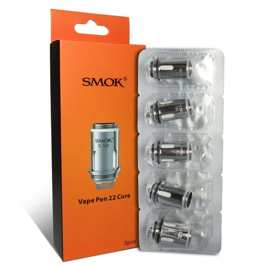 SMOK Vape Pen 22 Core Coils x 5 - Power Vape Shop