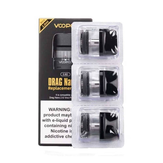 Voopoo Drag Nano 2 Replacement Pod (Pack Of 3) - Power Vape Shop